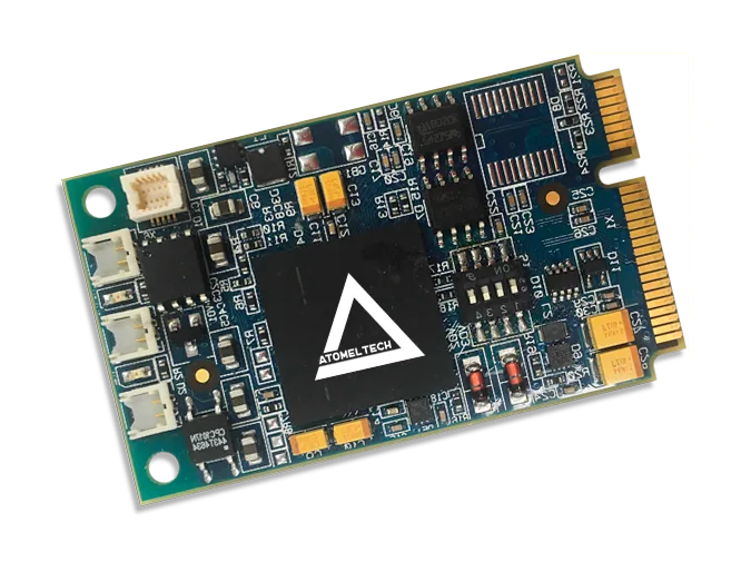 Second view of compact PCIe TPM2 card hardware module